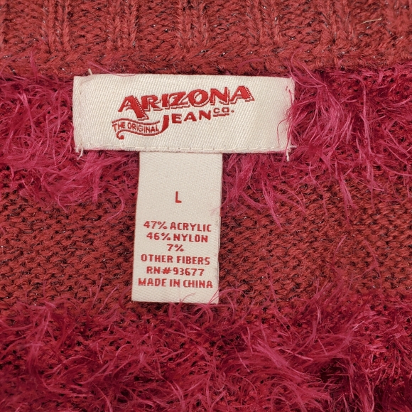 Arizona Jean Co. Mauve Purple Fuzzy Sweater Large. - Picture 8 of 12